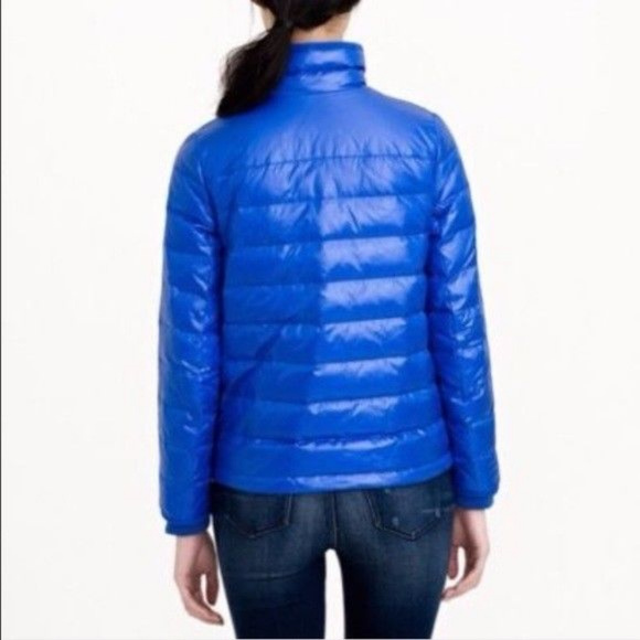 J CREW Lightweight Puffer Jacket S NWT $188 REGAL BLUE - Picture 6 of 8